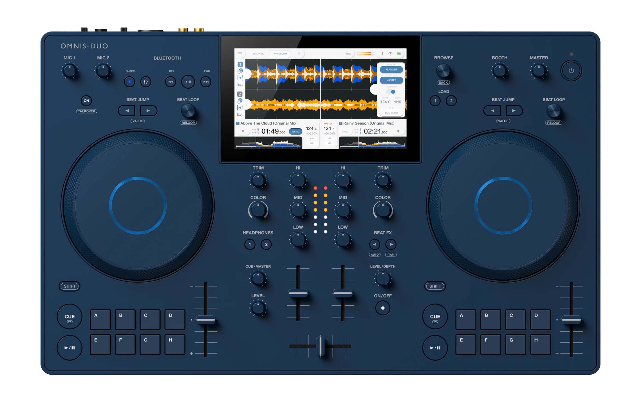 Pioneer DJ AlphaTheta Omnis-Duo, Portable All-In-One DJ System 2-ch DJ Controller