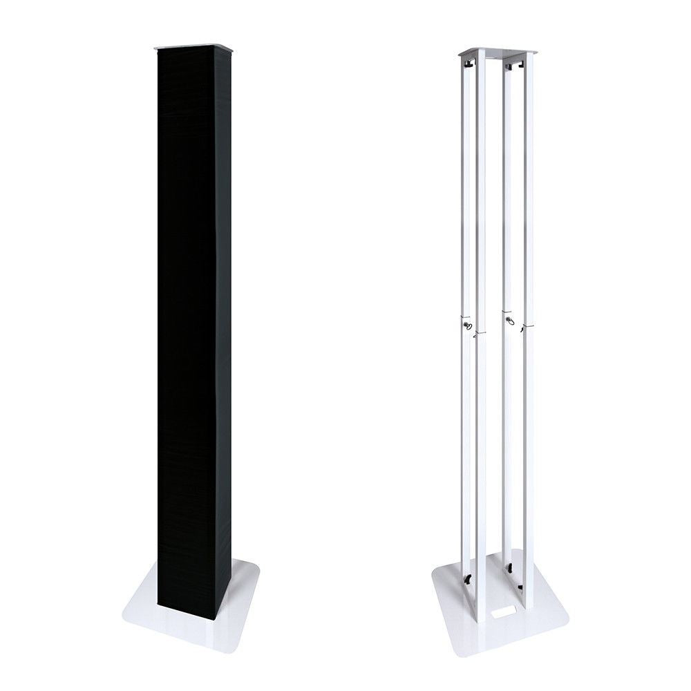 2x NovoPro PS1XXL Height Adjustable Podium Stand Plinth inc Scrims