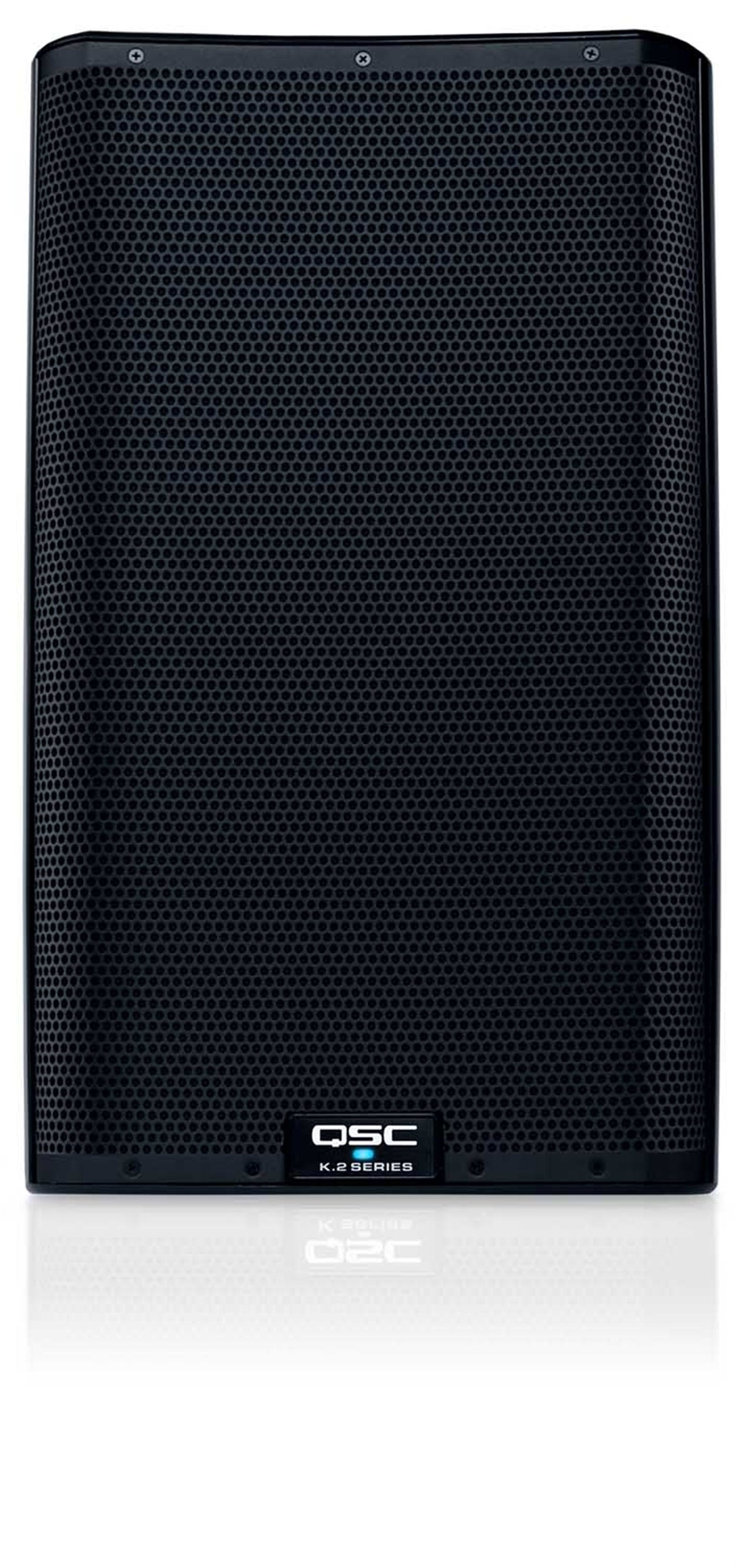 2x QSC K12.2 Speaker Package with Cables, Stands and Tote Bags