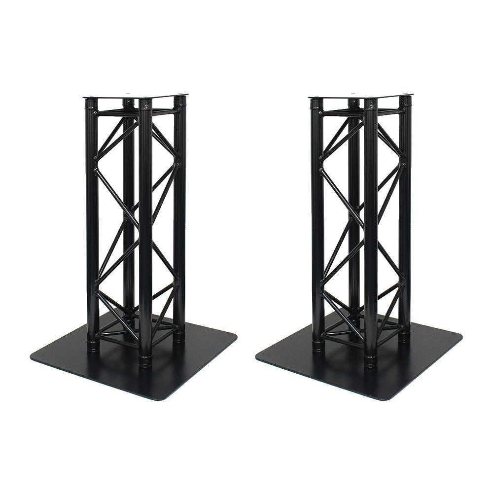2x Global Truss 1M Stage Black Metal Truss Moving Head Light Plinth Podium Disco DJ