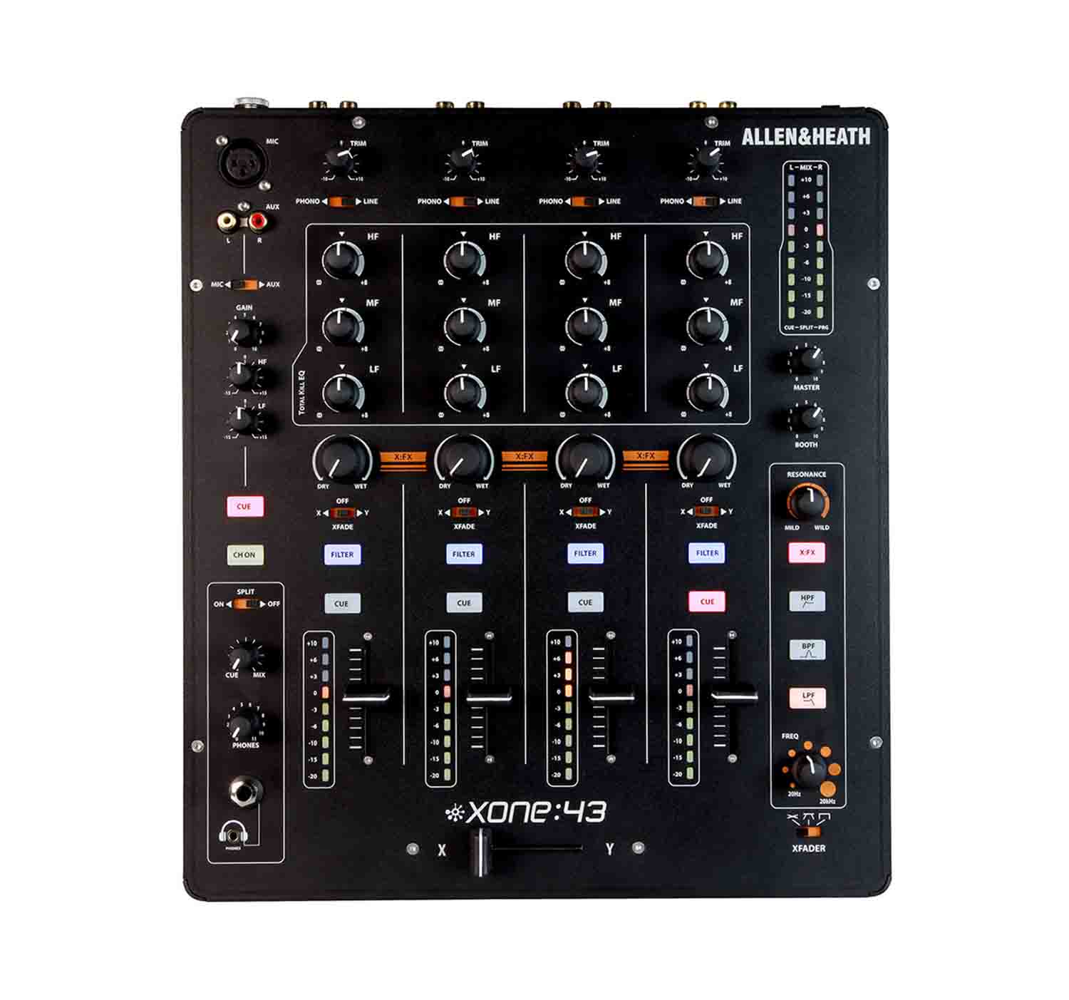 Allen & Heath XONE:43, 4 Channel Analogue DJ Mixer